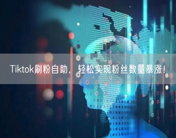 Tiktok刷粉自助，轻松实现粉丝数量暴涨！